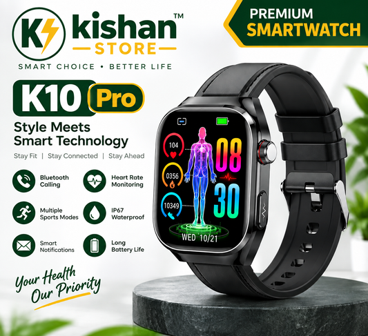 Kishan Store™ K10 Pro Smartwatch