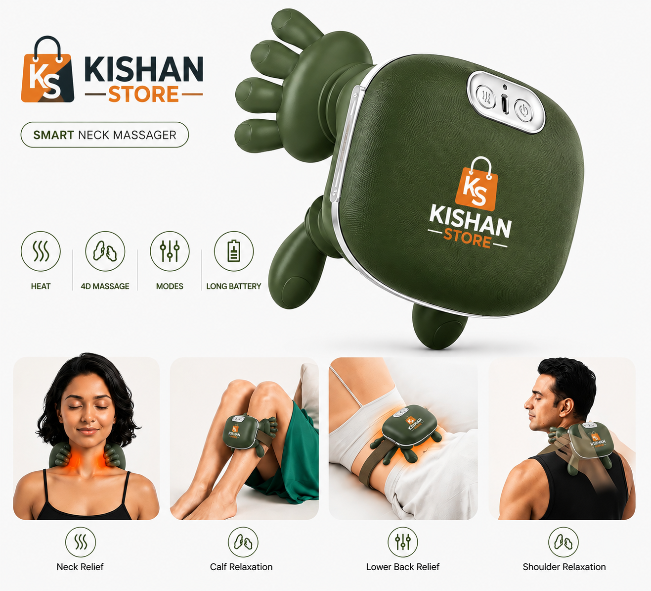 Deep Relief 4D Neck Massager